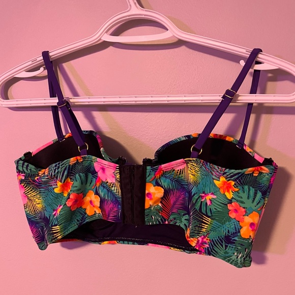 Floral print bathing suit top - Picture 3 of 4